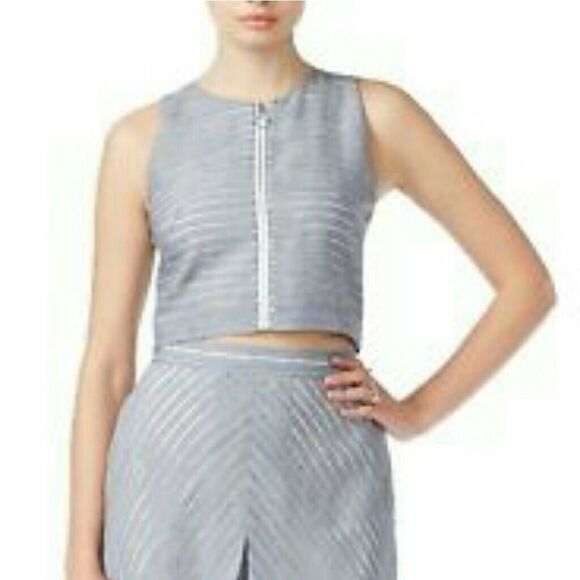 NWT Rachel Roy seaside denim crop too. Sz 6 - Picture 2 of 2